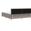 vidaXL Lit &agrave; ressorts avec matelas Taupe 180 x 200 cm tissu