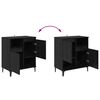 vidaXL Buffets 2 pcs Ch&ecirc;ne noir 60 x 35 x 70 cm Bois d'ing&eacute;nierie