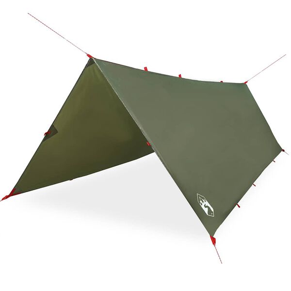 vidaXL Bâche de camping vert olive 406x306 cm imperméable