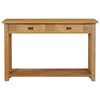 vidaXL Table console teck massif 120x30x80 cm