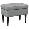 vidaXL Pouf Gris clair 55 x 35 x 41 cm Tissu