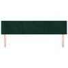 vidaXL T&ecirc;tes de lit Vert fonc&eacute; 160x5x78/88 cm Velours