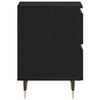 vidaXL Cabinet de chevet avec tiroir 2 pcs Ch&ecirc;ne noir 40 x 35 x 50 cm
