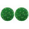 vidaXL Boules de buis artificielles avec lumi&egrave;res LED 2 pcs vert 35 cm