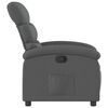 vidaXL Fauteuil inclinable Gris fonc&eacute; Tissu