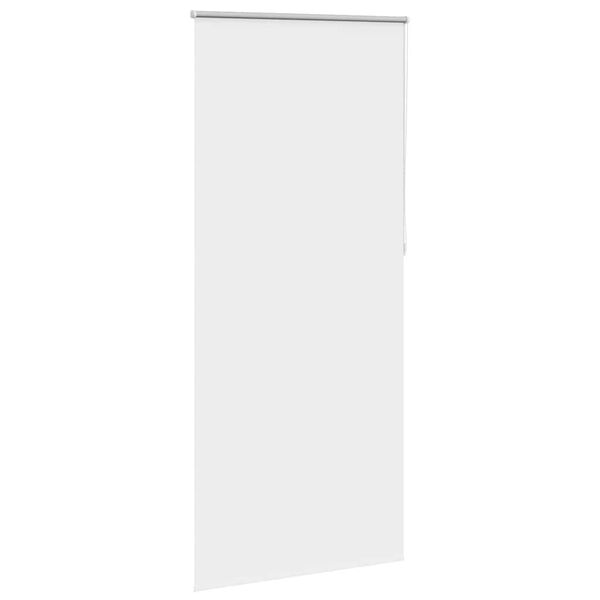 vidaXL Store enrouleur occultant 124,4 x 230 cm, largeur du tissu 120 cm, blanc