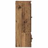 vidaXL Haut Armoire avec tiroir 3 pcs Bois Ancien Bois d'ing&eacute;nierie