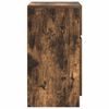 vidaXL Tables de chevet 2 pcs ch&ecirc;ne fum&eacute; 39x35x65 cm bois d'ing&eacute;nierie