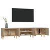 vidaXL Meuble TV Ch&ecirc;ne Sonoma 180x31,5x40 cm Bois d'ing&eacute;nierie