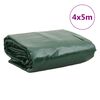 vidaXL Bâche vert 4x5 m 650 g/m²