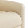 vidaXL Fauteuil inclinable Cr&egrave;me Tissu