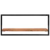 vidaXL Étagères murales 2 pcs 80x25x35 cm Bois d'acacia et acier