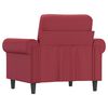 vidaXL Fauteuil Rouge bordeaux 60 cm Similicuir