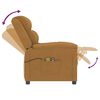 vidaXL Fauteuil électrique de massage Marron Velours