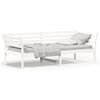 vidaXL Lit de jour sans matelas blanc 90x200 cm bois de pin massif