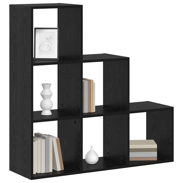 vidaXL Cloison Biblioth&egrave;que Ch&ecirc;ne noir 99 x 29 x 99 cm