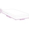 vidaXL Matelas Blanc 90 x 200 cm Tissu jacquard