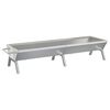 vidaXL Plateau pour barbecue Argent&eacute; 158x42x31 cm Acier inoxydable