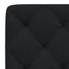 vidaXL Coussin de t&ecirc;te de lit noir 160 cm tissu