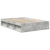 vidaXL Cadre de lit sans matelas gris b&eacute;ton 140x190 cm