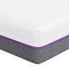 vidaXL Matelas Blanc et Gris 100 x 200 cm Tissu jacquard