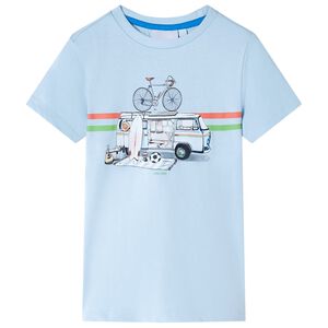 T-shirt pour enfants bleu clair 92