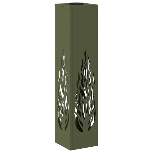 vidaXL Lumi&egrave;re de chemin LED solaire 2 pcs Vert olive