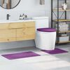 vidaXL Ensemble de tapis de bain antidérapants 3 pcs Violet PP