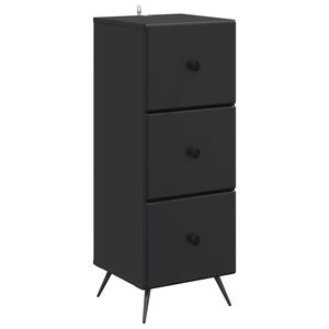 vidaXL Armoire &agrave; tiroirs Noir 33 x 34,5 x 90 cm Bois d'ing&eacute;nierie