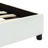 vidaXL Cadre de lit sans matelas blanc similicuir 140x200 cm