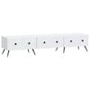 vidaXL Meuble TV Blanc 147 x 34,5 x 30 cm Bois d'ing&eacute;nierie