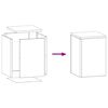 vidaXL Support de Plante 2 pcs Argent 24 x 24 x 35 cm Acier galvanisé