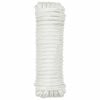 vidaXL Corde de bateau 9 m 2 Blanc Polyester