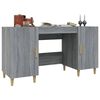 vidaXL Bureau Sonoma gris 140x50x75 cm Bois d'ing&eacute;nierie
