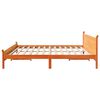 vidaXL Cadre de lit sans matelas cire marron 180x200cm bois pin massif