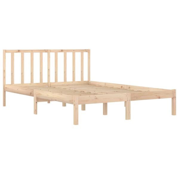 vidaXL Cadre de lit sans matelas bois massif de pin 200x200 cm