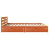 vidaXL Cadre de lit sans matelas cire marron 180x200cm bois pin massif
