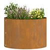 vidaXL Anneau de jardini&egrave;re 5 pcs Marron 30 x 30 x 20 cm Acier Corten