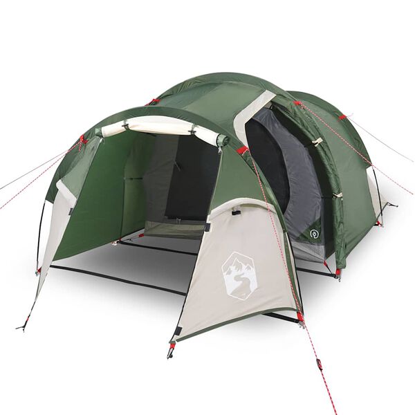 vidaXL Tente de camping tunnel 2 personnes vert imperméable
