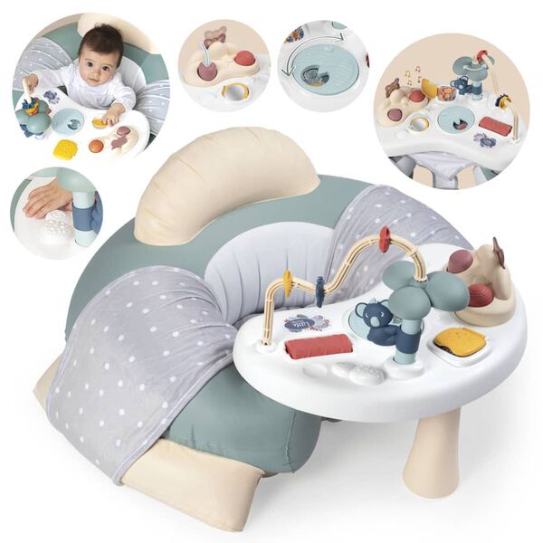 Smoby Si&egrave;ge gonflable 3en1 et table d'activit&eacute;s Little Smoby Cosy Seat