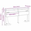 vidaXL T&ecirc;te de lit de rangement Ch&ecirc;ne fum&eacute; 180 cm Bois d'ing&eacute;nierie