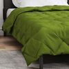 vidaXL Duvet complet toute l'ann&eacute;e Vert 135 x 220 cm Microfibre