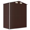vidaXL Abri de jardin Marron fonc&eacute; 192x108x223 cm Acier galvanis&eacute;