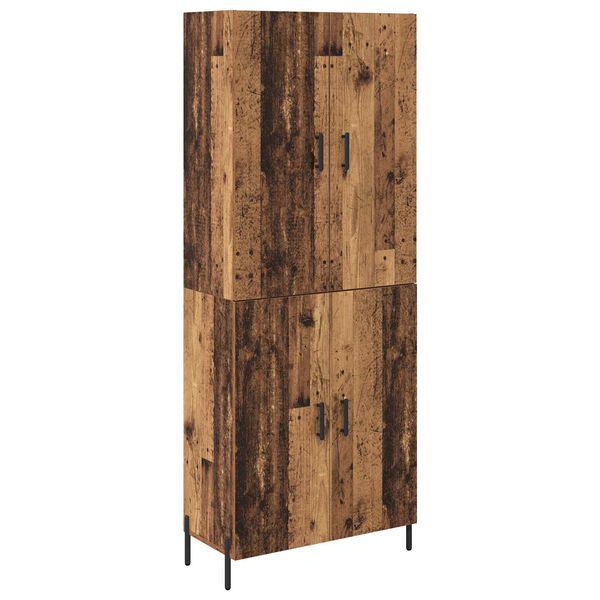 vidaXL Haut Armoire Bois Ancien 69,5 x 34 x 180 cm Bois d'ing&eacute;nierie