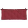 vidaXL Coussin de banc de jardin rouge bordeaux 120x50x7 cm