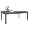 vidaXL Table de jardin gris 121x82,5x45 cm bois massif de pin