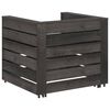 vidaXL Salon de jardin 7 pcs Bois de pin impr&eacute;gn&eacute; de gris