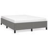vidaXL Cadre de lit sans matelas gris fonc&eacute; 137x190 cm tissu
