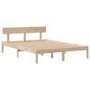 vidaXL Lit biblioth&egrave;que sans matelas 140x190 cm bois de pin massif