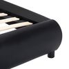 vidaXL Cadre de lit avec LED sans matelas noir 140x200 cm